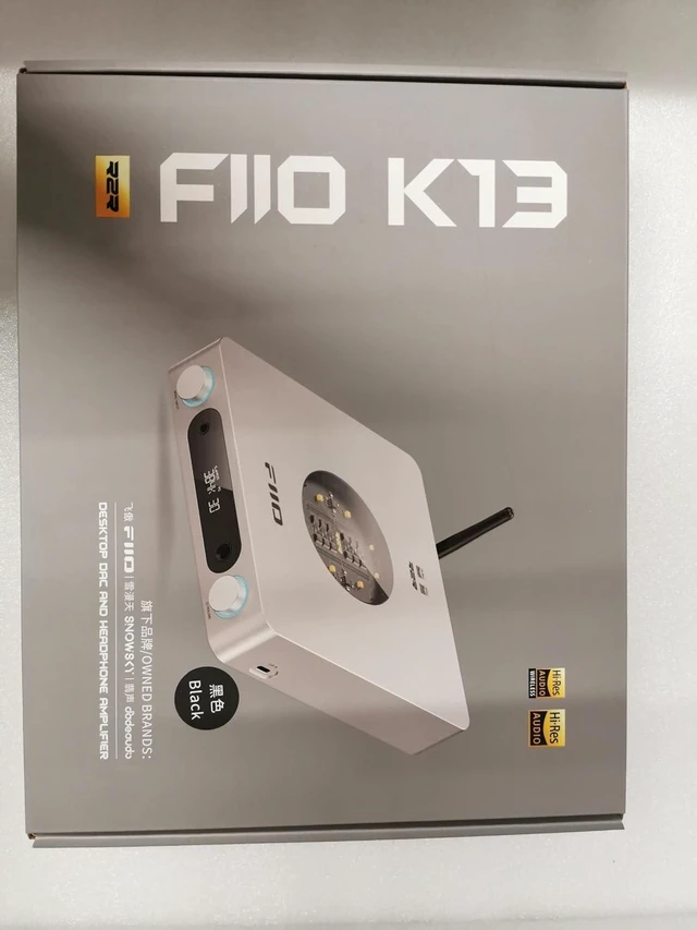 Alt view image 2 of 7 - FiiO K13 R2R Desktop DAC & Headphone Amp, High-Fidelity 24Bit R2R DAC, Powerful 2400mW Output, LDAC Bluetooth Streaming, Dual Power Supply, 10-Band PEQ, Balanced XLR & RCA Audio Output (Black)