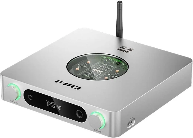 Main image of FiiO K13 R2R Desktop DAC & Headphone Amp, High-Fidelity 24Bit R2R DAC, Powerful 2400mW Output, LDAC Bluetooth Streaming, Dual Power Supply, 10-Band PEQ, Balanced XLR & RCA Audio Output (Black) silver