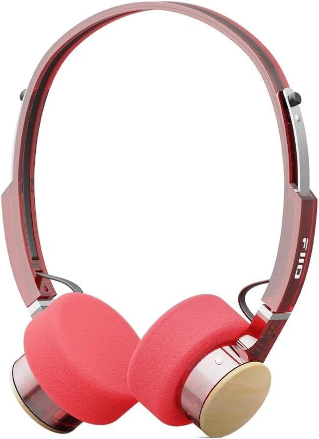 Main image of FiiO EH11 Retro On-Ear Bluetooth Headphones, LDAC Hi-Res Wireless, Lightweight 92g, 30H Playtime, Dual Device Connection, App EQ & Gaming Mode, Built-in Mic, Transparent Black burgundy
