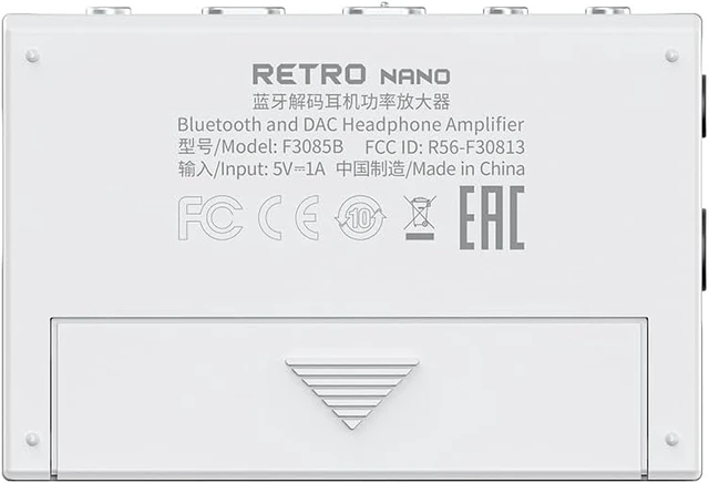 Alt view image 4 of 7 - FiiO/Snowsky Retro Nano Bluetooth USB DAC AMP with LDAC, aptX Adaptive, aptX LL (3.5mm Unbalanced & 4.4mm Balanced Output) (White) blue