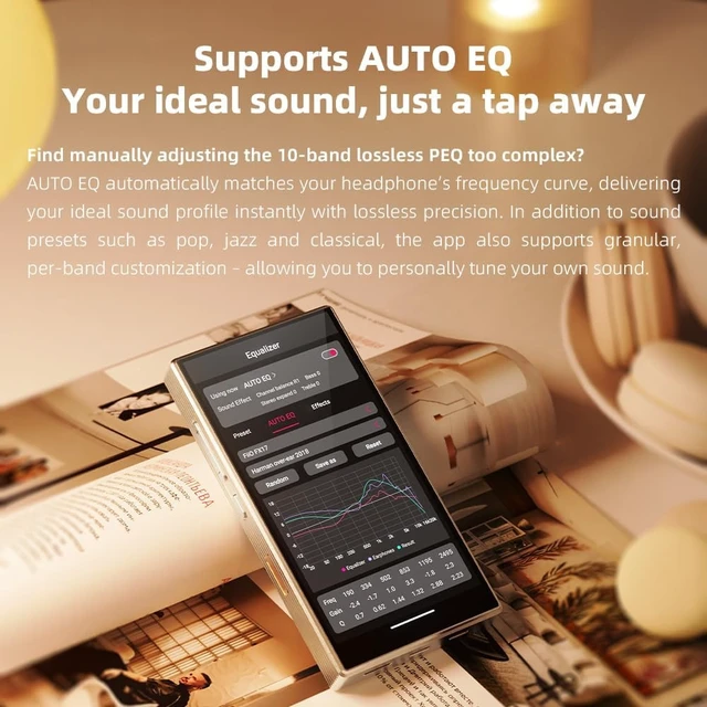 Alt view image 3 of 7 - FiiO M33 R2R Portable HiFi Music Player, Snapdragon 680, 8GB RAM + 128GB Storage, True R2R DAC, XMOS XU316 USB Audio, 1100mW Balanced Output, AUTO EQ, 5.5 Full HD Display (Black)