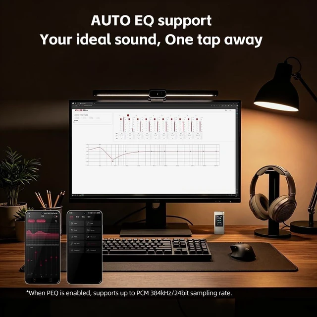 Alt view image 6 of 7 - FiiO QX11 Gaming DAC Headphone Amplifier, HiFi & Gaming Modes, Dual ES9069Q DACs, 800mW+800mW Output, AI Mic Noise Reduction