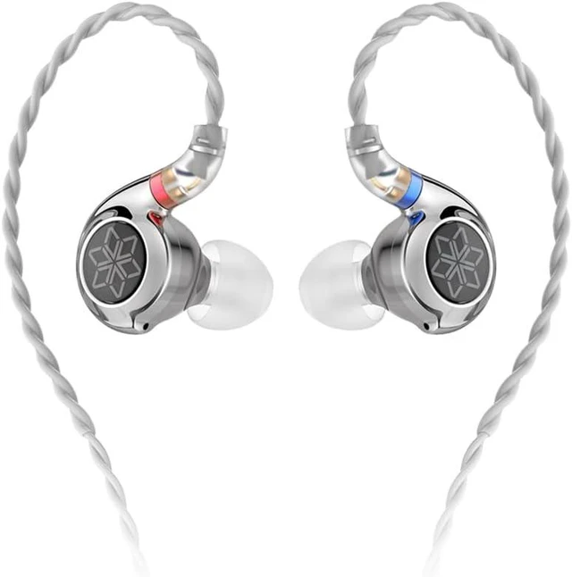 Main image of FiiO FD11 Earphones High Performance Dynamic Driver IEMs Earbuds with Deep Bass 0.78mm Detachable Cable 3.5mm Plug in Ear Headphones for Musician Singer Music (Silver)