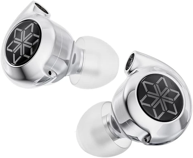 Alt view image 4 of 7 - FiiO FD11 Earphones High Performance Dynamic Driver IEMs Earbuds with Deep Bass 0.78mm Detachable Cable 3.5mm Plug in Ear Headphones for Musician Singer Music (Silver)