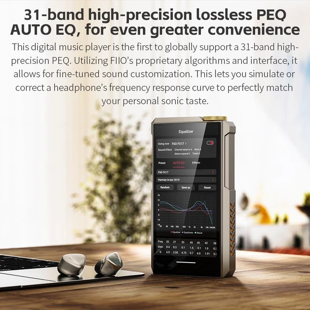 Alt view image 5 of 7 - FiiO M27 Android HiFi Music Player, Dual ES9039SPRO DACs, 8GB+256GB with Dual microSD, 5000mW Balanced Amp, 3.5/4.4/6.35mm Outputs, LDAC/aptX Lossless, 31-Band PEQ(Aluminum Alloy Edition)