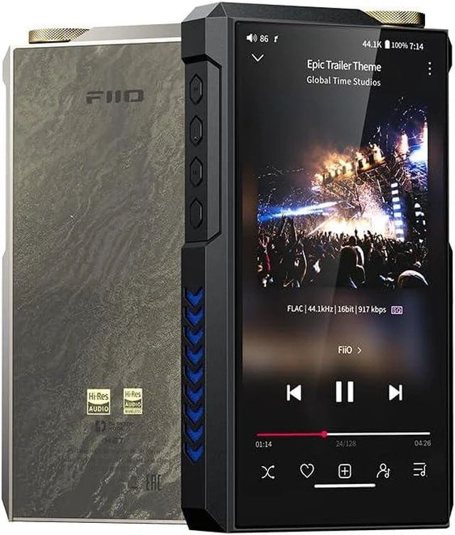 Main image of FiiO M27 Android HiFi Music Player, Dual ES9039SPRO DACs, 8GB+256GB with Dual microSD, 5000mW Balanced Amp, 3.5/4.4/6.35mm Outputs, LDAC/aptX Lossless, 31-Band PEQ(Aluminum Alloy Edition)