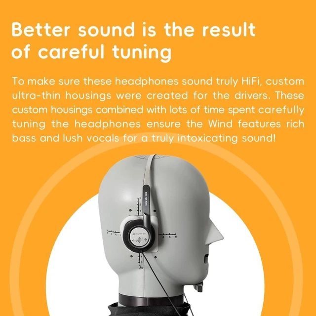 Alt view image 2 of 7 - FiiO Snowsky Wind 3.5mm ON-Ear Headphones for Recording Gaming with Microphone, 40mm Diaphragms Driver,HiFi Sound (Gold)