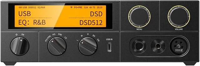 Main image of FiiO K17 Desktop DAC&Headphone Amplifier AK4191+AK4499EX*2, 31-Band PEQ, MQA,Support DSD512 32Bit/768kHz with Remote Control (Black)