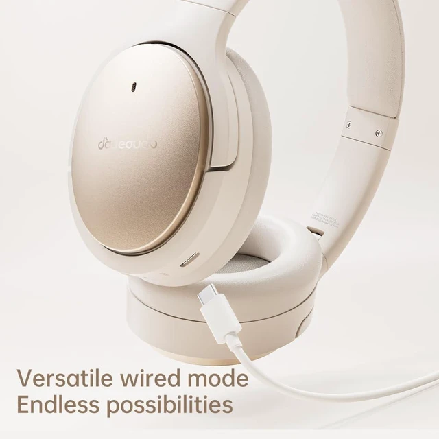 Alt view image 2 of 7 - FiiO JN3 Noise Cancelling Headphones, LDAC Hi-Res Audio, 115H Battery Life, Bluetooth 6.0, Deep Bass, Spatial Audio, Over-Ear Wireless Headphones with Mic (Black)
