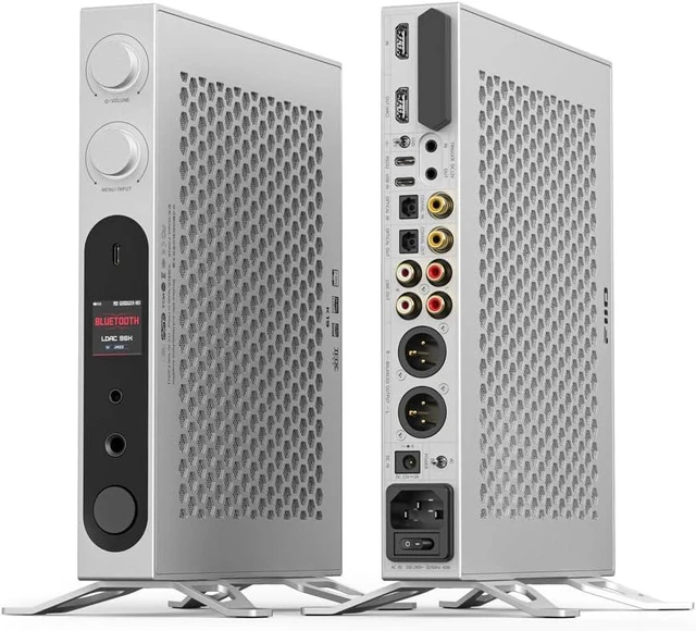 Main image of FiiO K19 Dual ES9039SPRO Desktop DAC HiFi Audio DSD512, 31-Band PEQ, XMOS XU-316 for HDMI/Coaxial/Optical Audio Decoder (Silver)