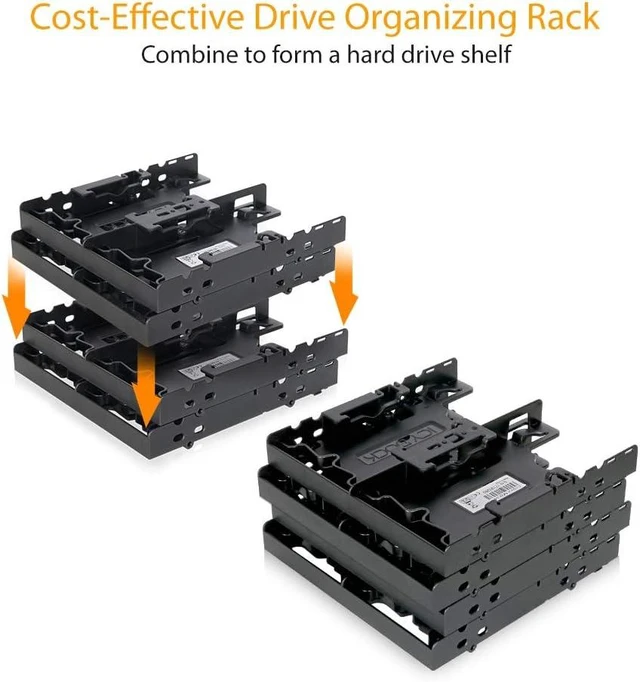 Alt view image 5 of 6 - ICY DOCK 4 x 2.5 HDD / SSD Bracket Mount Kit Adapter for 5.25 Drive Bay - FLEX-FIT Quattro MB344SP