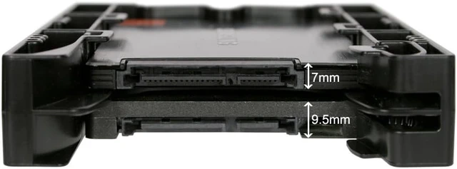 Alt view image 7 of 7 - ICY DOCK Dual 2.5 inch to 3.5 inch HDD & SSD Light Weight Mounting Bracket Adapter for Internal 3.5" Drive Bay | EZ-Fit Lite MB290SP-B