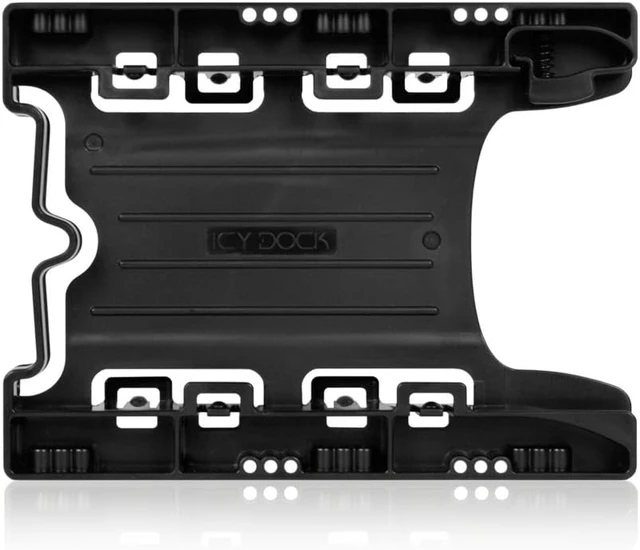Alt view image 2 of 7 - ICY DOCK Dual 2.5 inch to 3.5 inch HDD & SSD Light Weight Mounting Bracket Adapter for Internal 3.5" Drive Bay | EZ-Fit Lite MB290SP-B