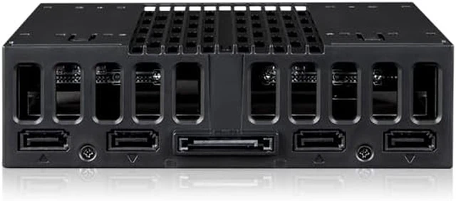Alt view image 3 of 4 - ICY DOCK 4 Bay 2.5 SAS/SATA SSD/HDD Tool Free Mobile Rack for 5.25" Bay | flexiDOCK MB024SP-B