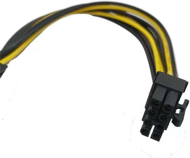 Alt view image 6 of 7 - Pcie Cable, 6 Pin to 8 Pin PCI Express Power Converter Cable for GPU Video Card PCIE Power Adapter, 20cm / 7.87inch, 1 Pack