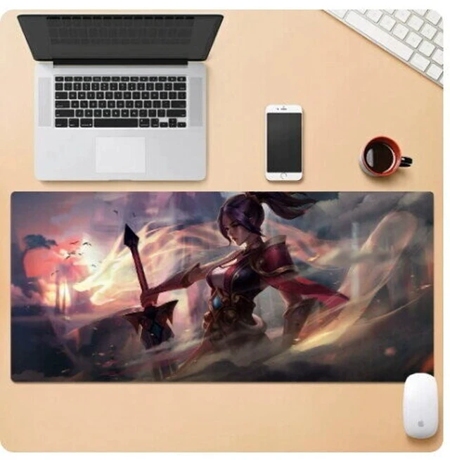 Main image of League of Legends Riven, the Exile mouse pad Extended Gaming Mouse Pad with Stitched Edges, Large Mouse pad with Non-Slip Rubber Base for Work & Gaming, Office & Home 300/250mm