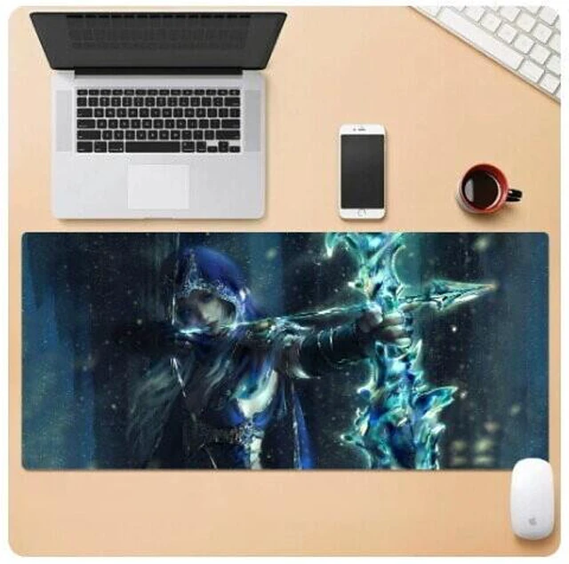 Main image of League of Legends Ashe, the Frost Archer mouse pad Extended Gaming Mouse Pad with Stitched Edges, Large Mouse pad with Non-Slip Rubber Base for Work & Gaming, Office & Home 300/250mm