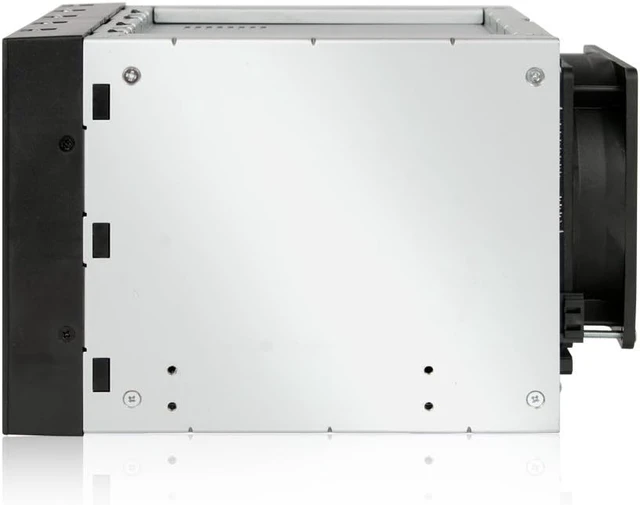 Alt view image 2 of 6 - ICY Dock FatCage MB155SP-B 5 Bay EZ-Tray 3.5" SATA Hard Drive Hot-Swap Backplane Cage in 3X 5.25 Bay