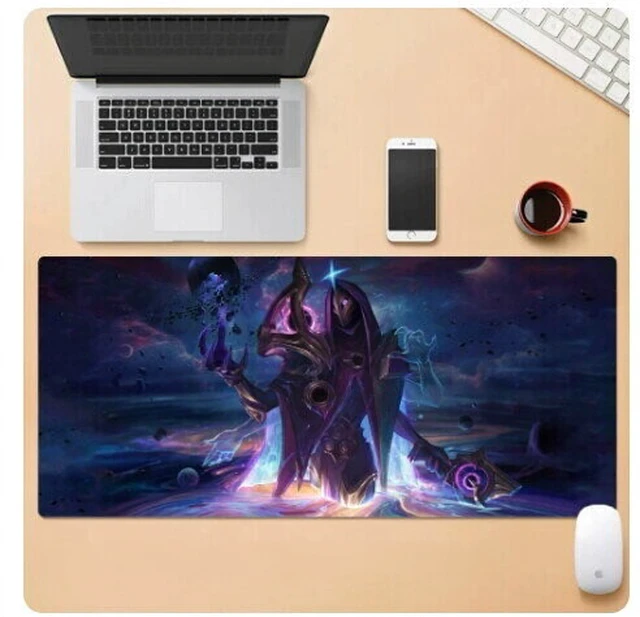 Main image of League of Legends Khada Jhin mouse pad Extended Gaming Mouse Pad with Stitched Edges, Large Mouse pad with Non-Slip Rubber Base for Work & Gaming, Office & Home 300/250mm