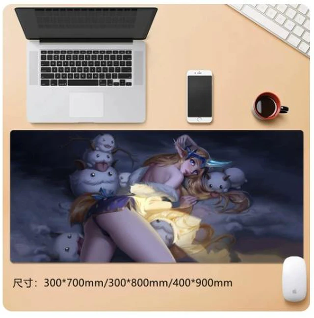 Main image of League of Legends Sexy nanny mouse pad Extended Gaming Mouse Pad with Stitched Edges, Large Mouse pad with Non-Slip Rubber Base for Work & Gaming, Office & Home 300/250mm
