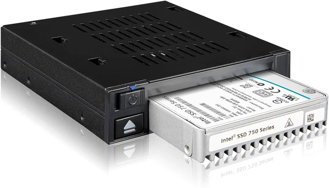 Main image of ICY DOCK U.2 NVMe PCIe 3.0/4.0 SSD Tray-Less Docking Enclosure for External 3.5" Drive Bay | flexiDOCK MB021VP-B (Tri-Mode Incompatible)