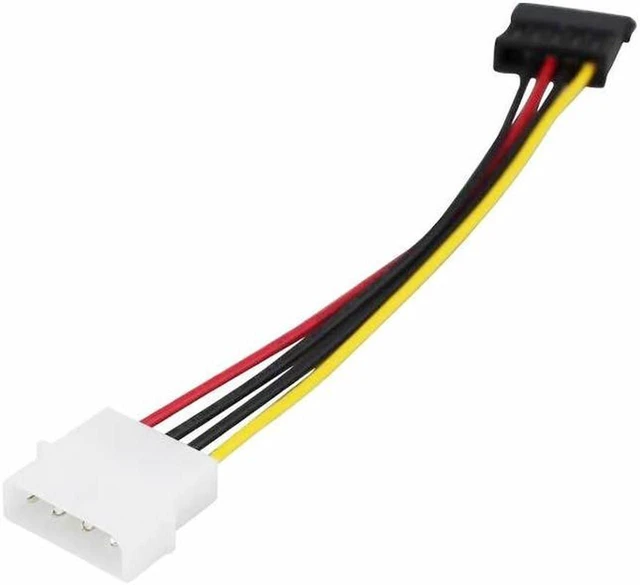 Alt view image 7 of 7 - SATA Male to 4pin Molex Female Power Adapter Cable Serial ATA Extension Cable for 3.5 inches HDD/SSD/SD ROM (20cm) , 2 Packs
