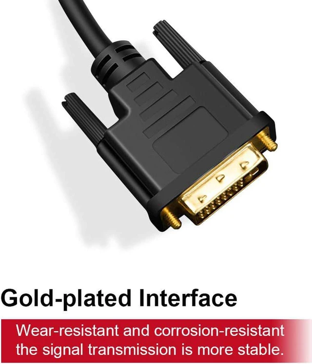Alt view image 4 of 7 - USB C to DVI Cable 4K@30Hz Thunderbolt to DVI (24+1) Male to Male Cable 6FT USB Type-C to DVI Adapter Support 2017-2020 MacBook Pro, Surface Book 2, Dell XPS 13, Galaxy S10