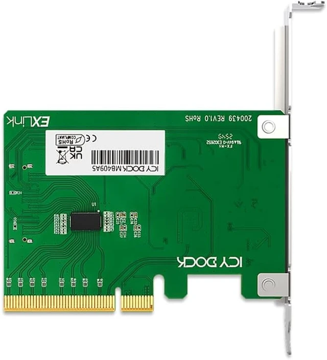 Alt view image 3 of 5 - ICY DOCK EXLink MB409A5 MCIO 8i (SFF-TA-1016) to PCIe 5.0 x8 Adapter with Redriver