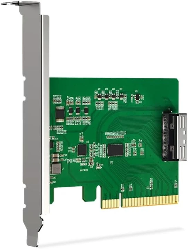 Alt view image 4 of 5 - ICY DOCK EXLink MB409A5 MCIO 8i (SFF-TA-1016) to PCIe 5.0 x8 Adapter with Redriver