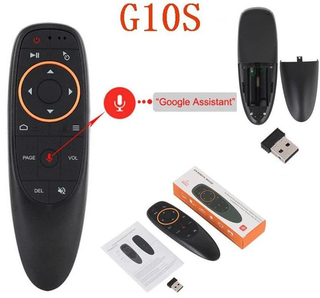 Alt view image 4 of 6 - G10S Air Mouse Remote Control, Voice Remote 2.4G RF Wireless Remote Control with 6-Axis Gyroscope IR Learning, USB Air Mouse Remote for PC Smart TV Android Box HTPC Laptop Projector