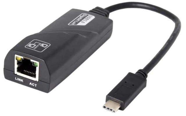 Main image of Ethernet Network Adapter, USB to RJ45 LAN Wired Adapter Plug and Play Type-C 1000M, Compatible with MacBook Steam Deck Laptop, Switch, Windows