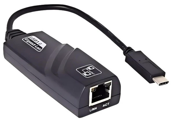 Alt view image 6 of 6 - Ethernet Network Adapter, USB to RJ45 LAN Wired Adapter Plug and Play Type-C 1000M, Compatible with MacBook Steam Deck Laptop, Switch, Windows
