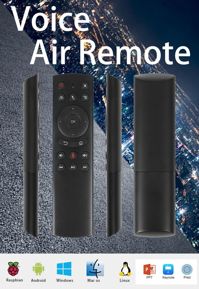 Alt view image 5 of 6 - G20 Voice Remote Wireless Replacement Remote for Nvidia Shield(Versions Before 2019)/PC/Android TV Box/Smart TV with USB Receiver