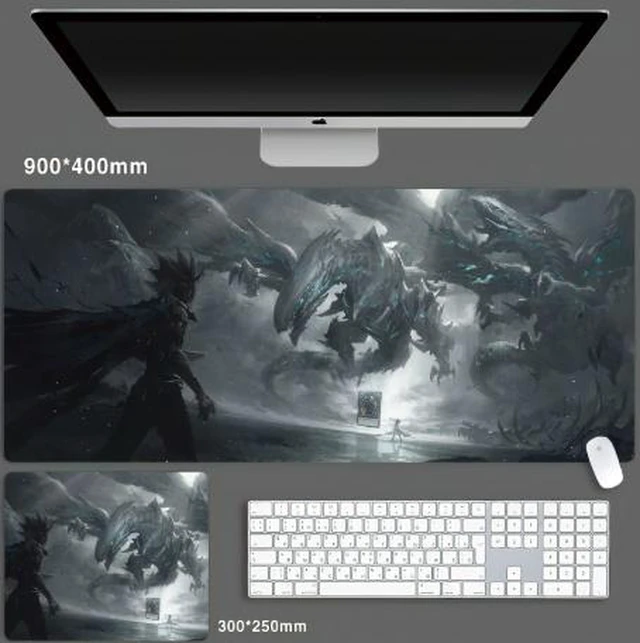 Main image of Yu-Gi-Oh Skin mouse pad Extended Gaming Mouse Pad with Stitched Edges, Large Mouse pad with Non-Slip Rubber Base for Work & Gaming, Office & Home 300/250mm