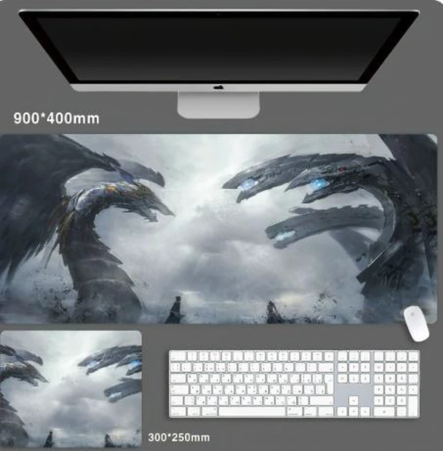 Main image of Yu-Gi-Oh Skin mouse pad Extended Gaming Mouse Pad with Stitched Edges, Large Mouse pad with Non-Slip Rubber Base for Work & Gaming, Office & Home 300/250mm