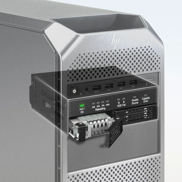 Main image of Dual 2.5" SATA Drive Removable RAID 1 & JBOD Mobile Rack Enclosure for 5.25" Bay - ToughArmor RAID MB902SPR-B R1