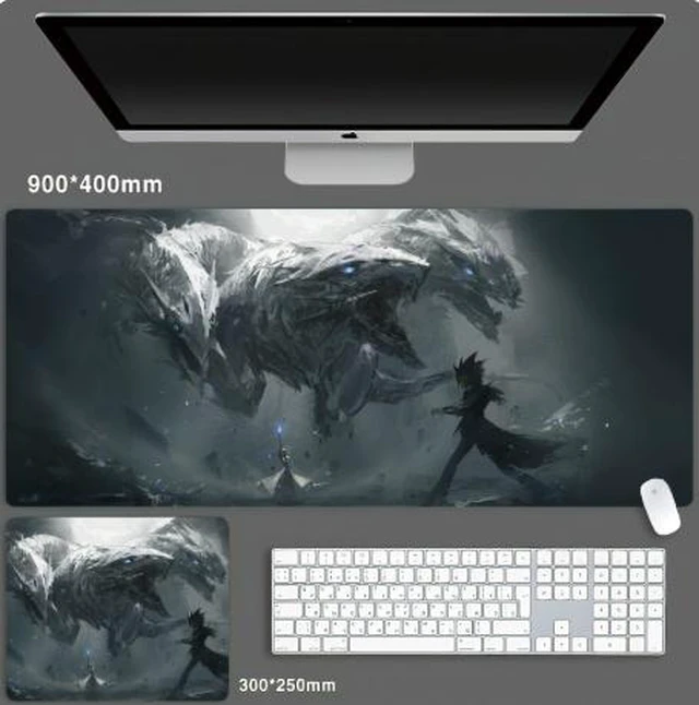 Main image of Yu-Gi-Oh Skin mouse pad Extended Gaming Mouse Pad with Stitched Edges, Large Mouse pad with Non-Slip Rubber Base for Work & Gaming, Office & Home 300/250mm
