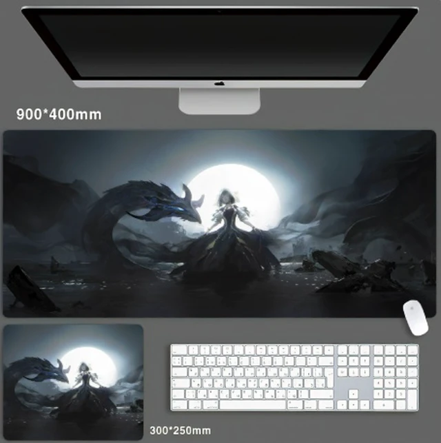 Main image of Yu-Gi-Oh Skin mouse pad Extended Gaming Mouse Pad with Stitched Edges, Large Mouse pad with Non-Slip Rubber Base for Work & Gaming, Office & Home 300/250mm