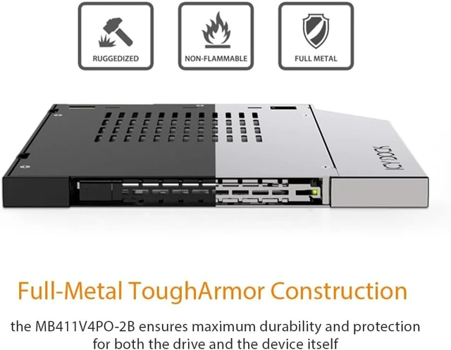 Alt view image 3 of 7 - Converts a 9.5 mm Ultra-Slim ODD bay into a removable U.2/U.3 SSD bay
Supports 1× U.2/U.3 NVMe SSD (up to 7 mm height)
OCuLink 4i (SFF-8612) interface, PCIe Gen 4 x4, up to 64 Gbps
EZ-Slide Slim tray