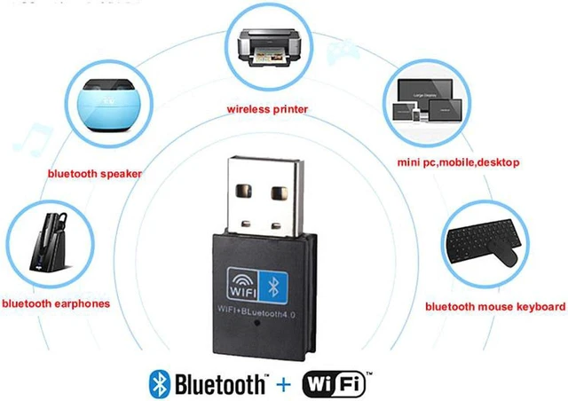 Alt view image 3 of 7 - USB WiFi Bluetooth Adapter 150Mbps Network Card Wireless Dongle Bluetooth 4.0 Portable Mini AP for PC Laptop Desktop 2.4GHz Band 802.11N Compatible with Windows 10 8 7 XP Vista Mac Linux