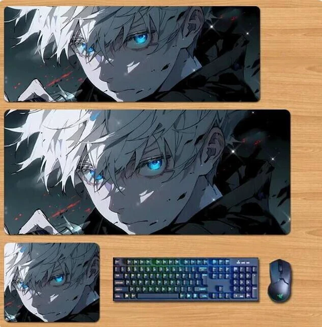 Main image of Jujutsu Kaisen Skin mouse pad Extended Gaming Mouse Pad with Stitched Edges, Large Mouse pad with Non-Slip Rubber Base for Work & Gaming, Office & Home 300/250mm