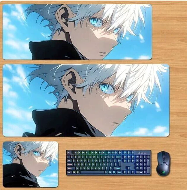 Main image of Jujutsu Kaisen Skin mouse pad Extended Gaming Mouse Pad with Stitched Edges, Large Mouse pad with Non-Slip Rubber Base for Work & Gaming, Office & Home 300/250mm