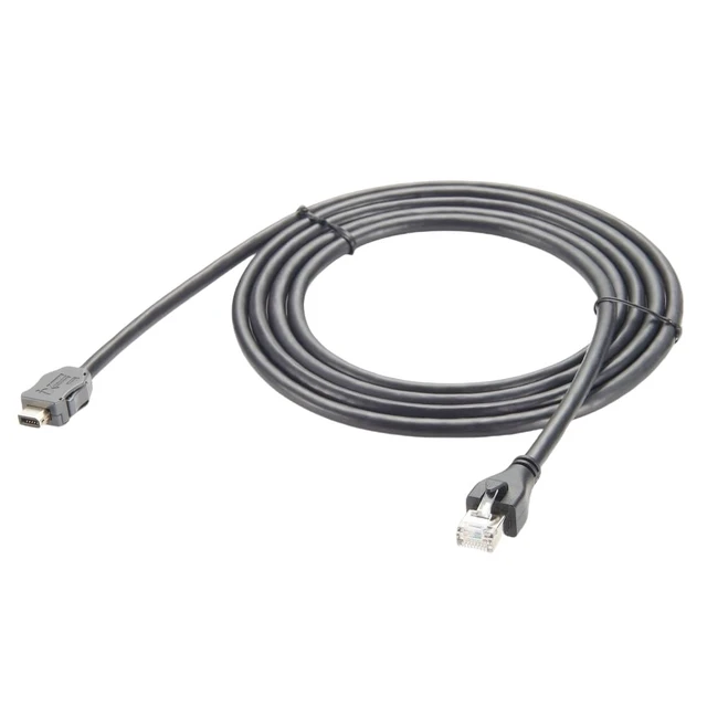 Alt view image 3 of 5 - IX Industrial RJ45 Cat6A Ethernet Cable IX40G-A-10S-CV(7.0) IX A Key to RJ45 Male Plug Shielded SFTP Industrial Outdoor Network Cable for Machine Vision Industrial Camera PoE(2M)