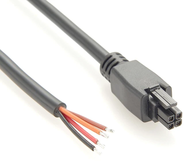 Main image of Compatible with 43025-0400 4 Pin Micro-Fit 3.0 Receptacle Housing to Open End Cable Assembly Dual Row 4 Circuits Power Signal Cable (1PC, 1.5M/4.92FT)
