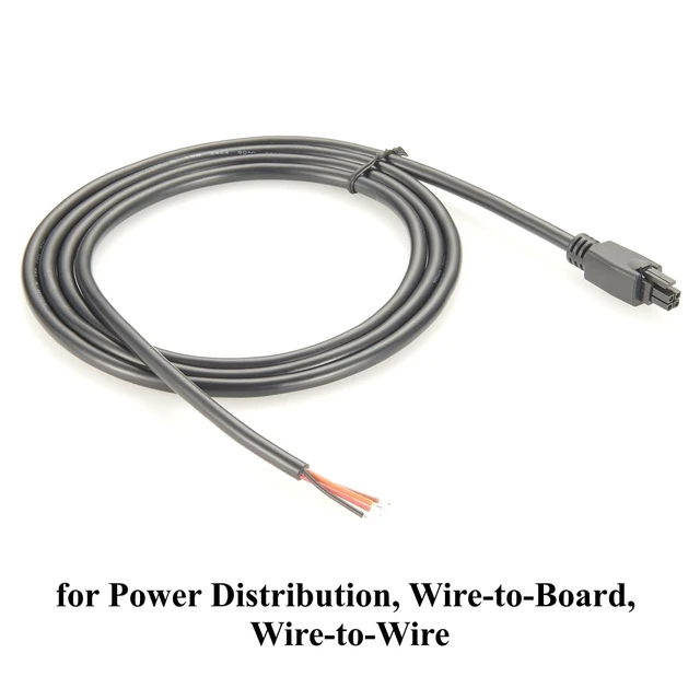 Alt view image 4 of 7 - Compatible with 43025-0400 4 Pin Micro-Fit 3.0 Receptacle Housing to Open End Cable Assembly Dual Row 4 Circuits Power Signal Cable (1PC, 1.5M/4.92FT)