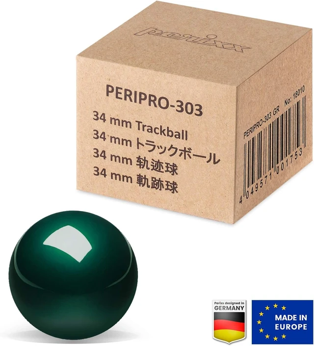 Alt view image 7 of 7 - Perixx Peripro-303GLG Trackball, 1.34 Inch Replacement Ball for Perimice and M570, Glossy Green