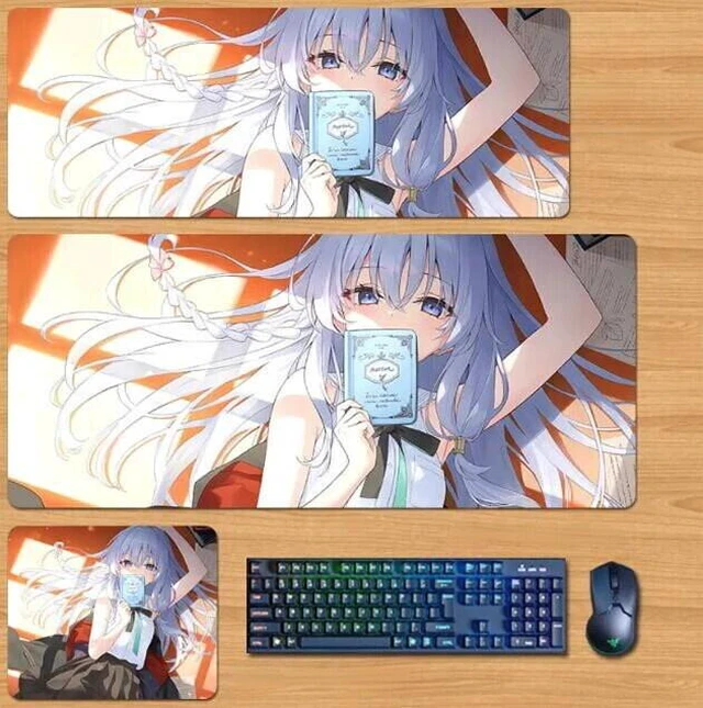 Main image of Wandering Witch: The Journey of Elaina Skin mouse pad Extended Gaming Mouse Pad with Stitched Edges, Large Mouse pad with Non-Slip Rubber Base for Work & Gaming, Office & Home 300/250mm