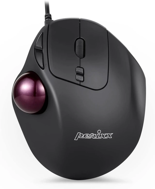 Main image of Perixx Perimice-517 Wired Trackball USB Mouse, 7 Button Design, Build-in 1.34 Inch Trackball with Pointing Feature