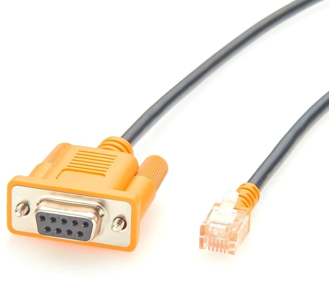 Main image of Programming Cable DB9 RS232 Female to RJ12 6P6C Male for AS-Interface Gateway/PLC Compatible with IFM E70320(1.55M)