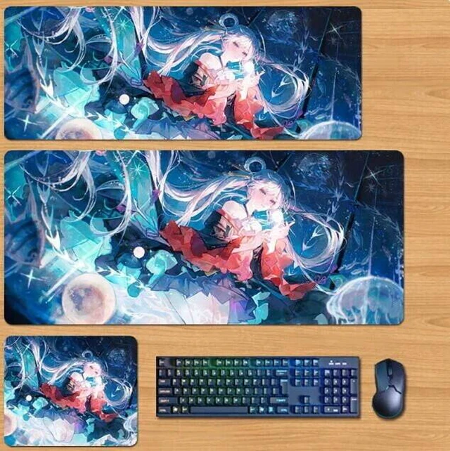 Main image of Cosmic Princess Kaguya Skin mouse pad Extended Gaming Mouse Pad with Stitched Edges, Large Mouse pad with Non-Slip Rubber Base for Work & Gaming, Office & Home 300/250mm